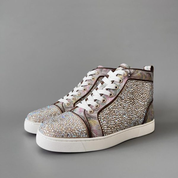repliche,replica,perfette,siti di,affidabili,migliori siti,dove comprare,1:1,scarpe da ginnastica Scarpe da ginnastica alte di Christian Louboutin Lou Spikes