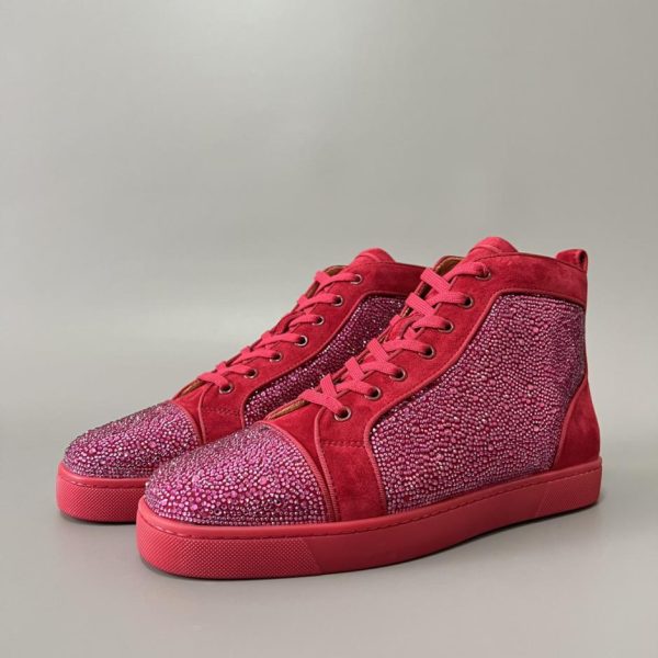repliche,replica,perfette,siti di,affidabili,migliori siti,dove comprare,1:1,scarpe da ginnastica Scarpe da ginnastica alte di Christian Louboutin Lou Spikes