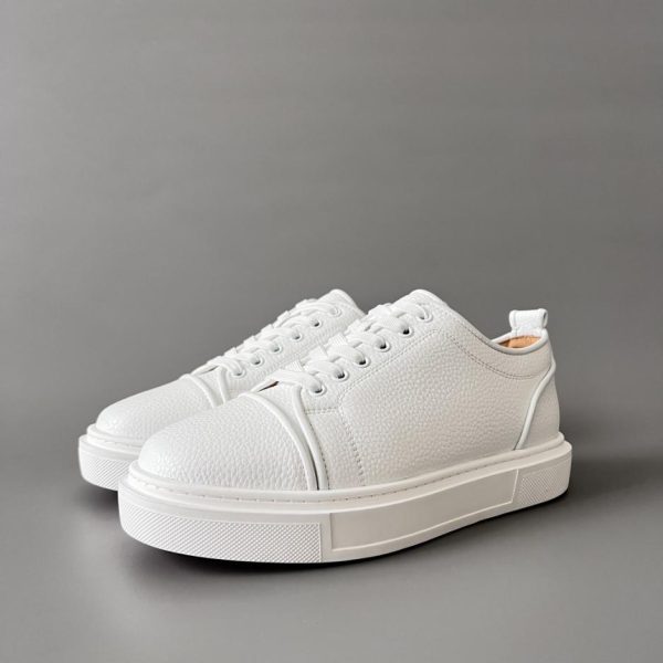 repliche,replica,perfette,siti di,affidabili,migliori siti,dove comprare,1:1,scarpe da ginnastica Christian Louboutin Louis Junior sneakers basse di colore bianco