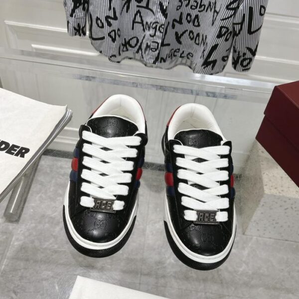 repliche,replica,perfette,siti di,affidabili,migliori siti,dove comprare,1:1,scarpe da ginnastica L’ultima serie Ace di scarpe bianche per coppie di Gucci