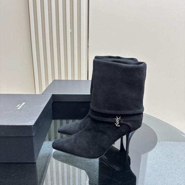 repliche,replica,perfette,siti di,affidabili,migliori siti,dove comprare,1:1,scarpe da ginnastica 【Saint Lauren】Stivaletti corti con cerniera laterale