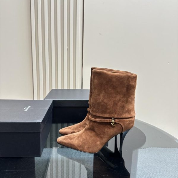 repliche,replica,perfette,siti di,affidabili,migliori siti,dove comprare,1:1,scarpe da ginnastica 【Saint Lauren】Stivaletti corti con cerniera laterale