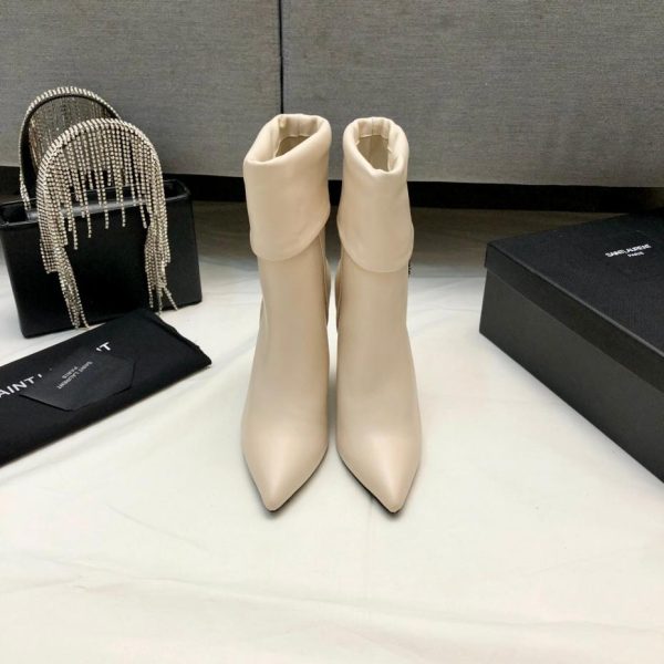 repliche,replica,perfette,siti di,affidabili,migliori siti,dove comprare,1:1,scarpe da ginnastica 【Saint Lauren】Stivaletti corti con cerniera laterale