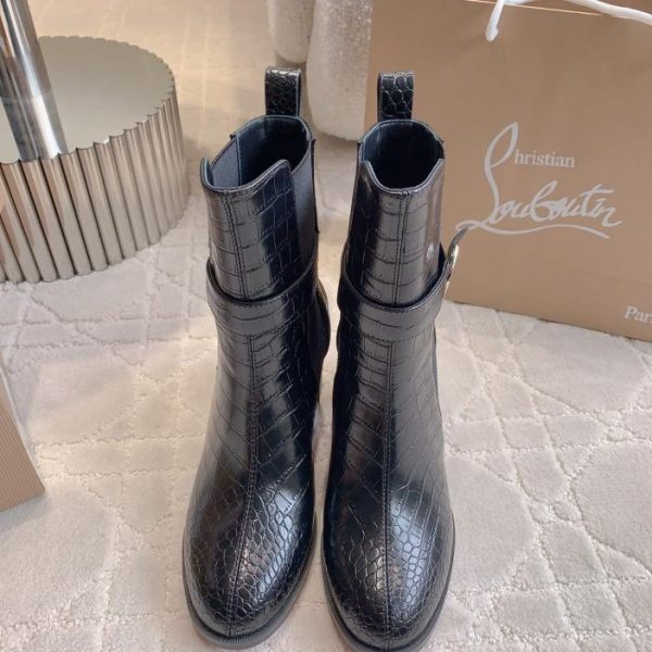repliche,replica,perfette,siti di,affidabili,migliori siti,dove comprare,1:1,scarpe da ginnastica Christian Loubouti nuovi stivali corti con tacco alto e tacco spesso