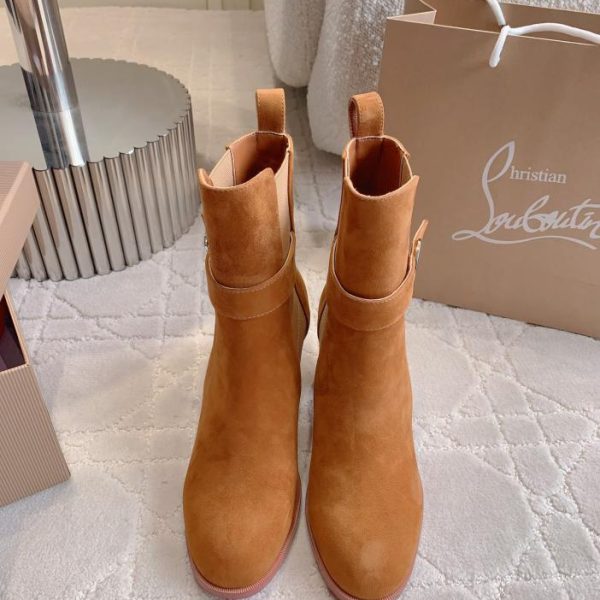 repliche,replica,perfette,siti di,affidabili,migliori siti,dove comprare,1:1,scarpe da ginnastica Christian Loubouti nuovi stivali corti con tacco alto e tacco spesso