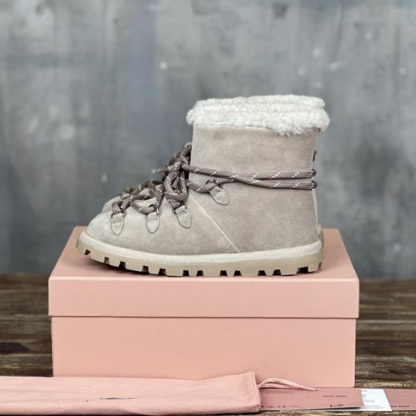 [Versione top] MiuMiu nuovi stivali da neve autunnali e invernali e scarpe di cotone