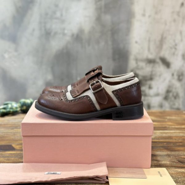 [Versione top] Scarpe in pelle MiuMiu Mengke