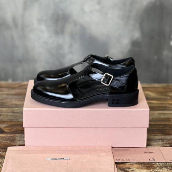 [Versione top scarpe in pelle MiuMiu Mengke