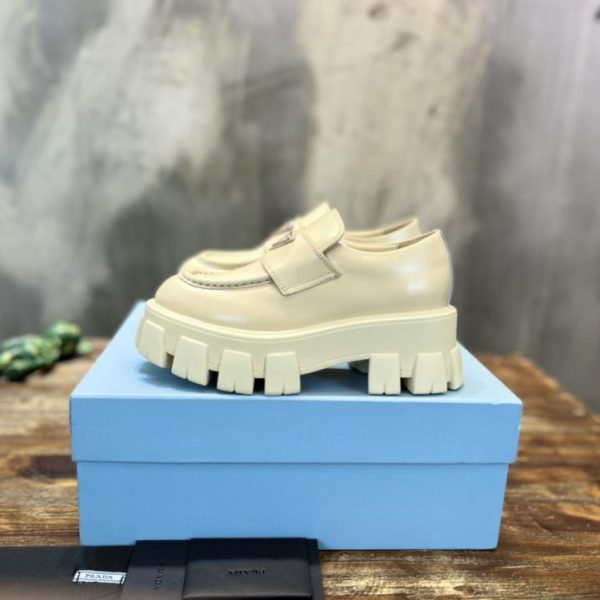 [Versione top] Prada mocassini retrò piccole scarpe in pelle