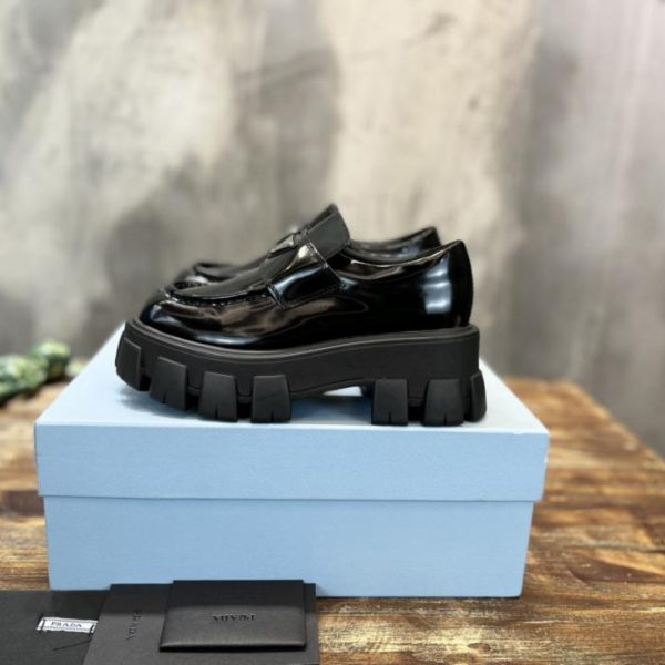 [Versione top] Prada mocassini retrò piccole scarpe in pelle