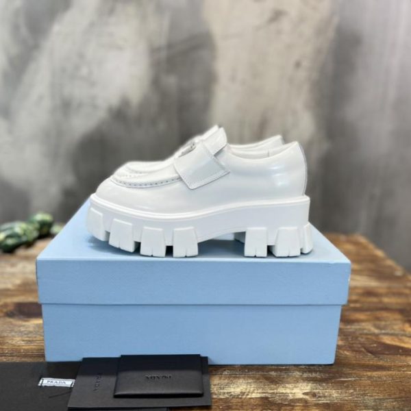 [Versione top] Prada mocassini retrò piccole scarpe in pelle