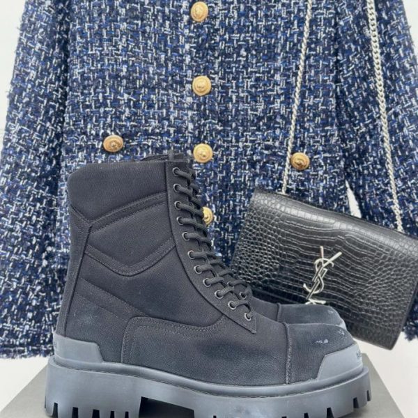  Balenciaga classici stivali Martin da coppia autunnali e invernali con la suola spessa