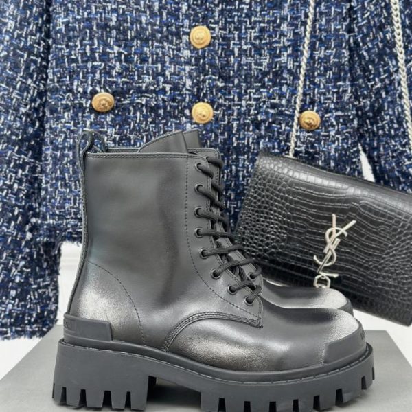  Balenciaga classici stivali Martin da coppia autunnali e invernali con la suola spessa