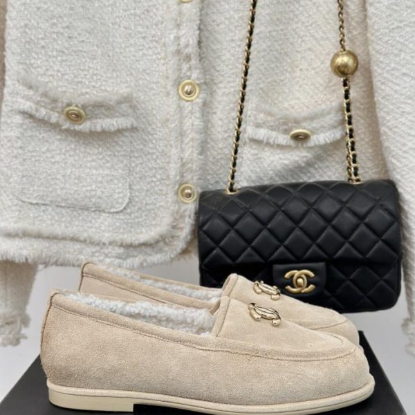 repliche,replica,perfette,siti di,affidabili,migliori siti,dove comprare,1:1,scarpe da ginnastica CHANE nuovi mocassini con pelliccia doppia C autunno e inverno