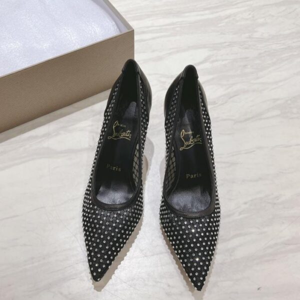 repliche,replica,perfette,siti di,affidabili,migliori siti,dove comprare,1:1,scarpe da ginnastica Versione top scatola originale Christian Louboutin classico tacco alto ApostrophaMeshStrass