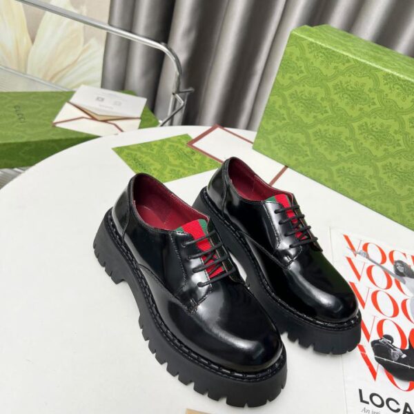 repliche,replica,perfette,siti di,affidabili,migliori siti,dove comprare,1:1,scarpe da ginnastica Scarpe Gucci in pelle di qualit脿 originale