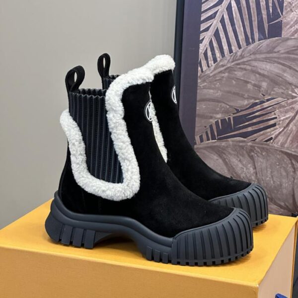 repliche,replica,perfette,siti di,affidabili,migliori siti,dove comprare,1:1,scarpe da ginnastica Classici stivali LV autunnali e invernali in lana con punta a conchiglia