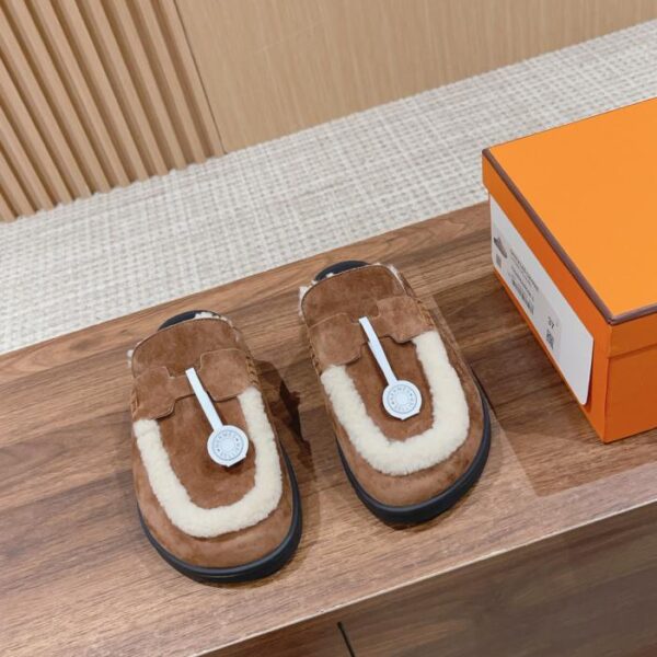 Pantofole in lana di Herm猫s modello coppia
