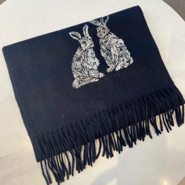 Sciarpa di coppia Burberry CunningFoxDumbBunny in lana