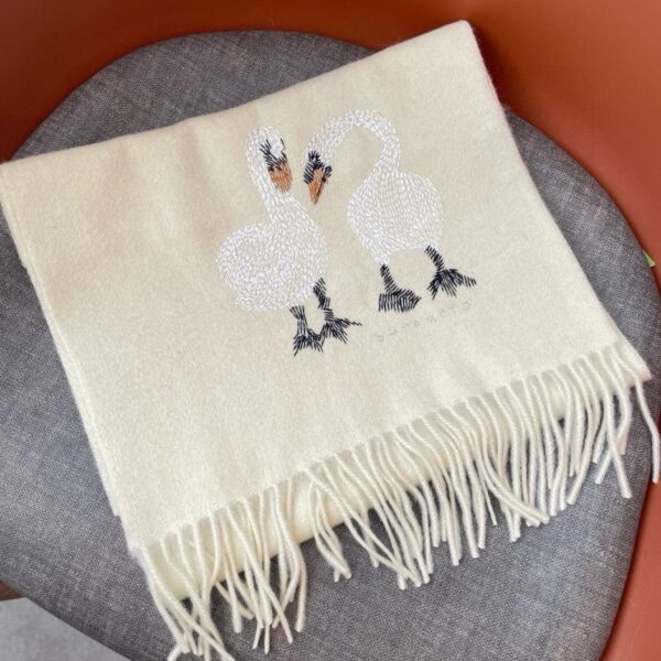 Sciarpa di coppia Burberry CunningFoxDumbBunny in lana
