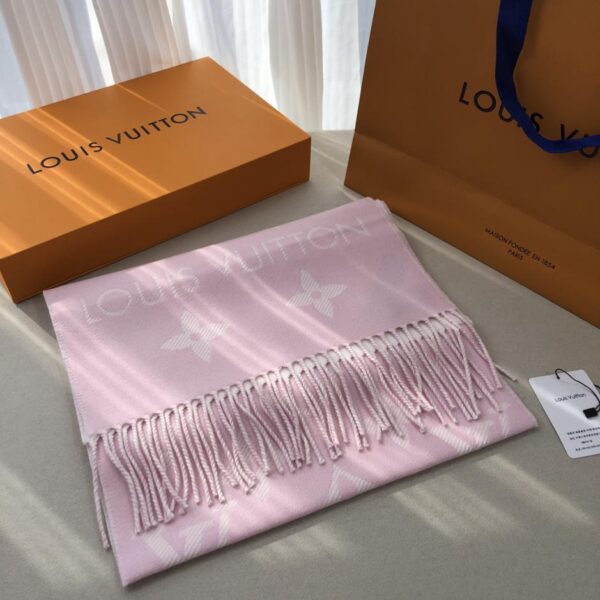 Sciarpa ESSENTIAL2 trama jacquard 100 lana pettinata Sciarpa LVESSENTIAL