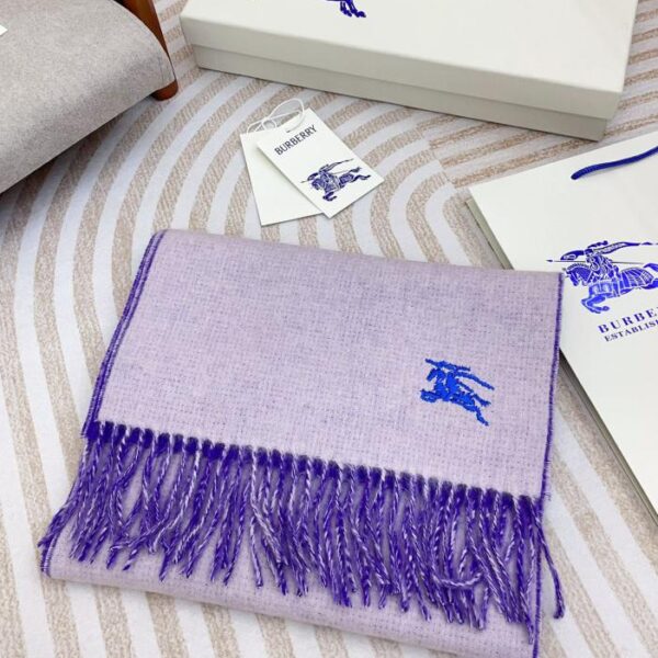 BURBERRY sciarpa lunga unisex in cashmere