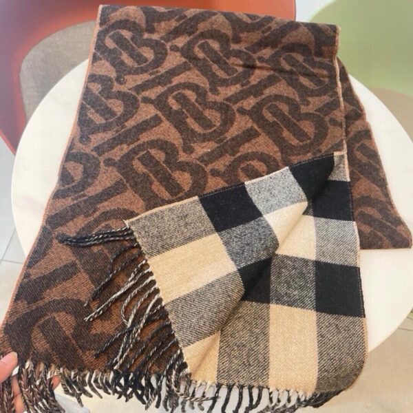 Sciarpa con lettera double face da coppia unisex Burberry
