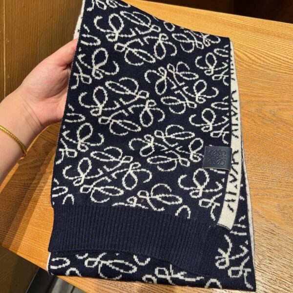 LOEWE nuova sciarpa originale lavorata a maglia, stesso stile per uomo e donna