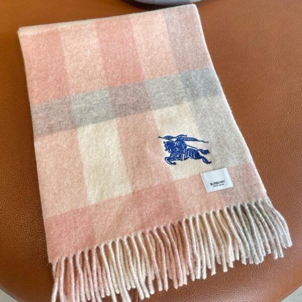 Burberry Sciarpa classica Burberry con cavallo da guerra ricamato