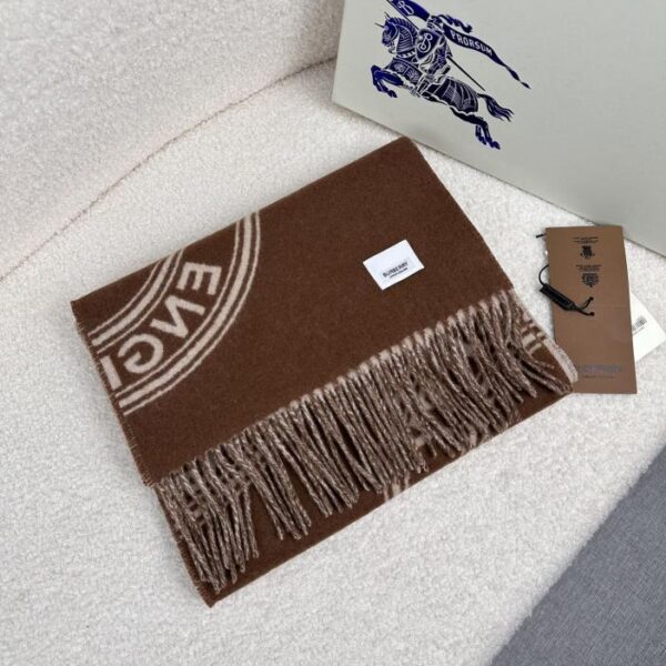 Burberry nuova sciarpa double face in lana bicolore autunno inverno