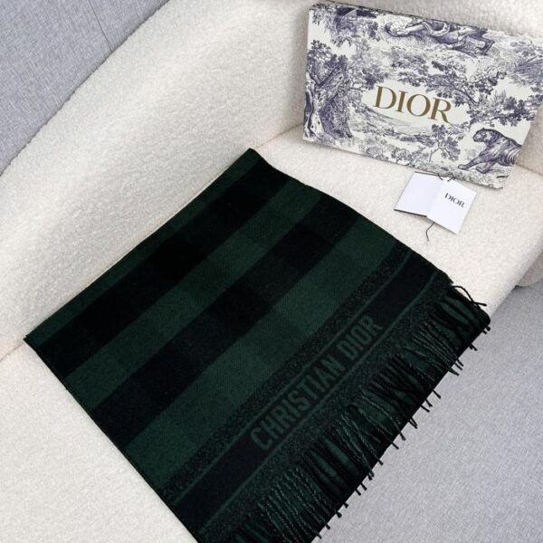 Sciarpa in lana cashmere con stampa Dior