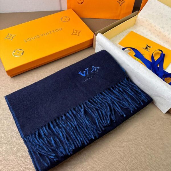 Sciarpa in cashmere ricamata Louis Vuitton