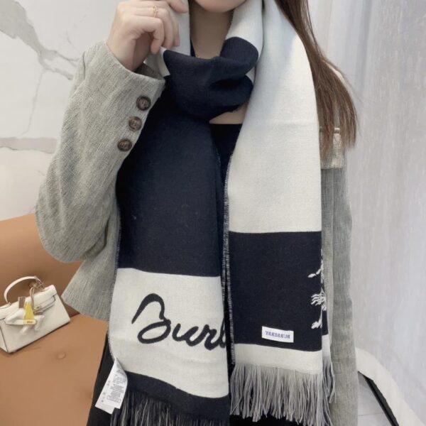 Sciarpa bicolore double face di Burberry per uomo e donna