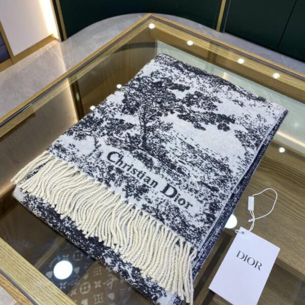 Sciarpa scialle con stampa Dior