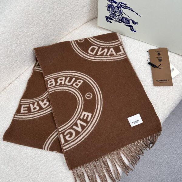 Burberry nuova sciarpa double face in lana bicolore autunno inverno