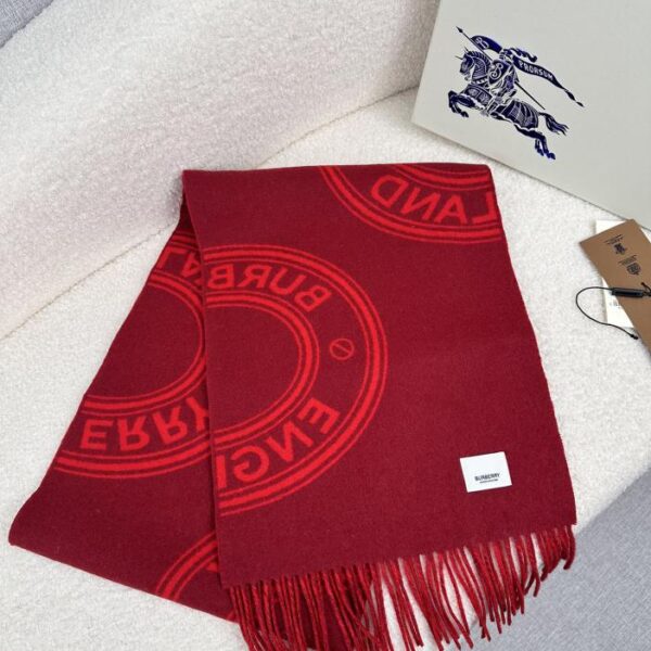 Burberry nuova sciarpa double face in lana bicolore autunno inverno