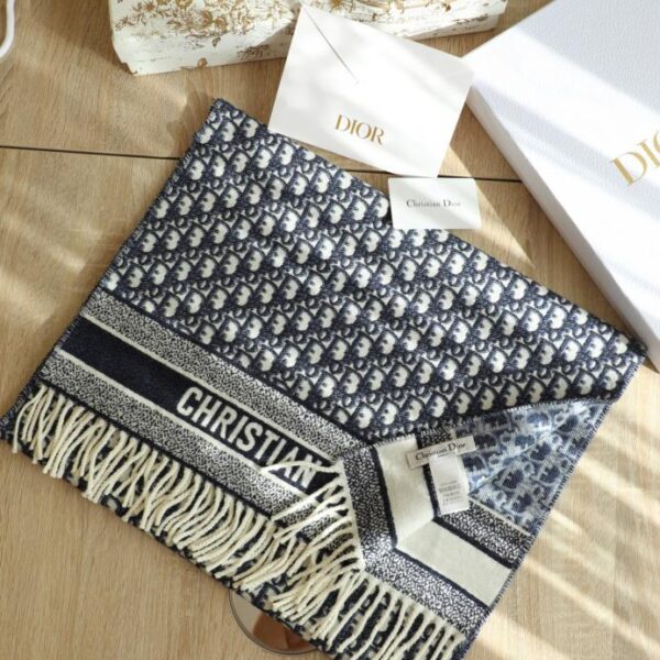 Sciarpa Dior in cashmere jacquard monogram