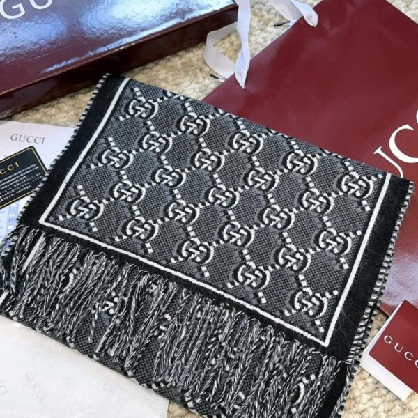GUCCI Gucci doppia G jacquard double-face stile classico uomo e donna stesso stile