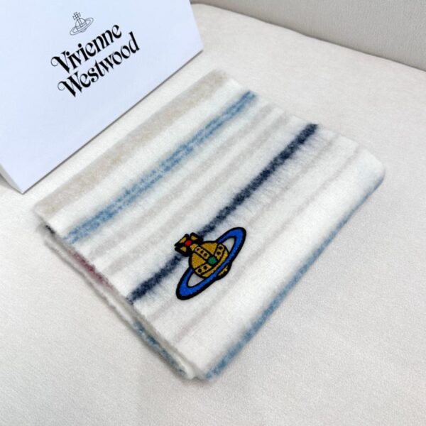 viviennewestwood Sciarpa classica in mohair Saturn grande West Queen Mother