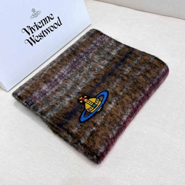 viviennewestwood Sciarpa classica in mohair Saturn grande West Queen Mother
