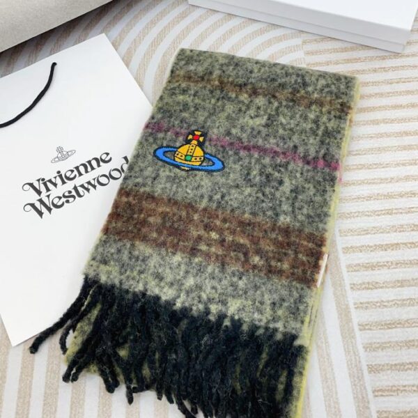 viviennewestwood Sciarpa classica in mohair Saturn grande West Queen Mother