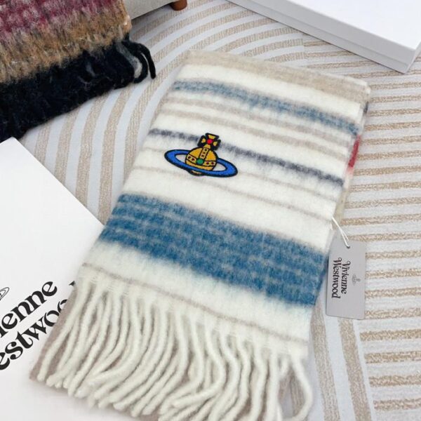 viviennewestwood Sciarpa classica in mohair Saturn grande West Queen Mother