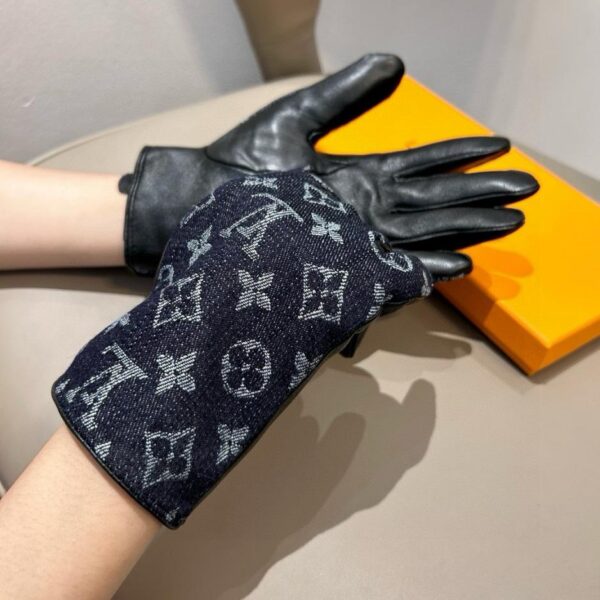 repliche,replica,perfette,siti di,affidabili,migliori siti,dove comprare,1:1,scarpe da ginnastica  Nuovo denim LV con guanti in pelle, guanti da moto alla moda