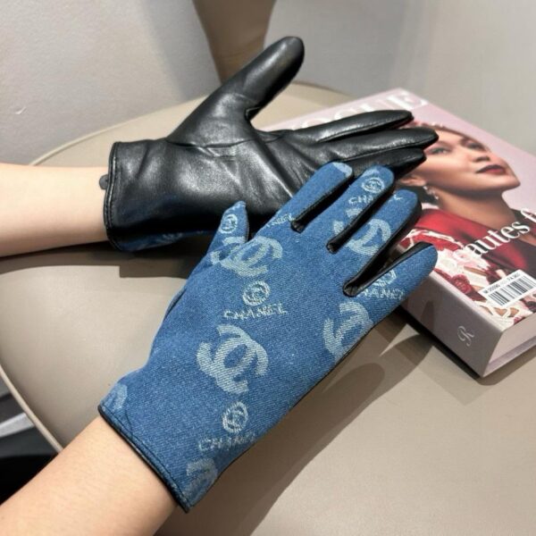 repliche,replica,perfette,siti di,affidabili,migliori siti,dove comprare,1:1,scarpe da ginnastica  Chanel Nuovi guanti corti in denim e pelle di pecora Guanti da moto moda
