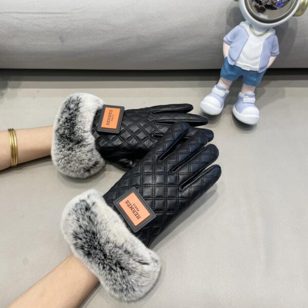 repliche,replica,perfette,siti di,affidabili,migliori siti,dove comprare,1:1,scarpe da ginnastica HERMES Pelle di cervo Hermes Autunno e Inverno Big H Lazy Rabbit Guanti in pelle di pecora Cellulare Touch Screen