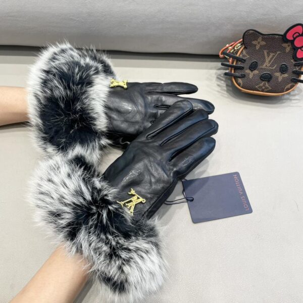 repliche,replica,perfette,siti di,affidabili,migliori siti,dove comprare,1:1,scarpe da ginnastica Guanti touch di pelliccia di volpe grande autunno e inverno di LV Louis Vuitton