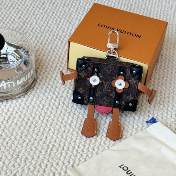 repliche,replica,perfette,siti di,affidabili,migliori siti,dove comprare,1:1,scarpe da ginnastica Louis Vuitton MISTER TRUNK robot scatola borsa portachiavi portamonete ciondolo (BA1E)