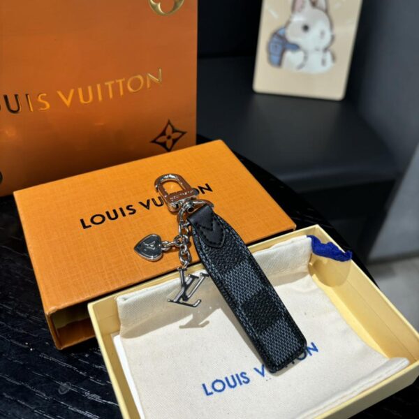 repliche,replica,perfette,siti di,affidabili,migliori siti,dove comprare,1:1,scarpe da ginnastica LOUIS VUITTONLouis Vuitton Portachiavi con logo a quadri neri Spot 6 colori (AD6D)