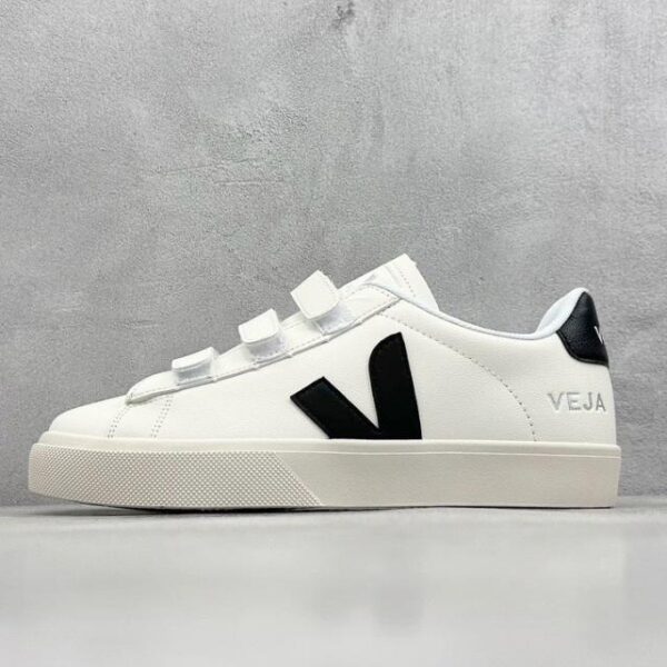 repliche,replica,perfette,siti di,affidabili,migliori siti,dove comprare,1:1,scarpe da ginnastica Veja sneakers extra in pelle sneakers classiche bianche con velcro piccole (6B9E)