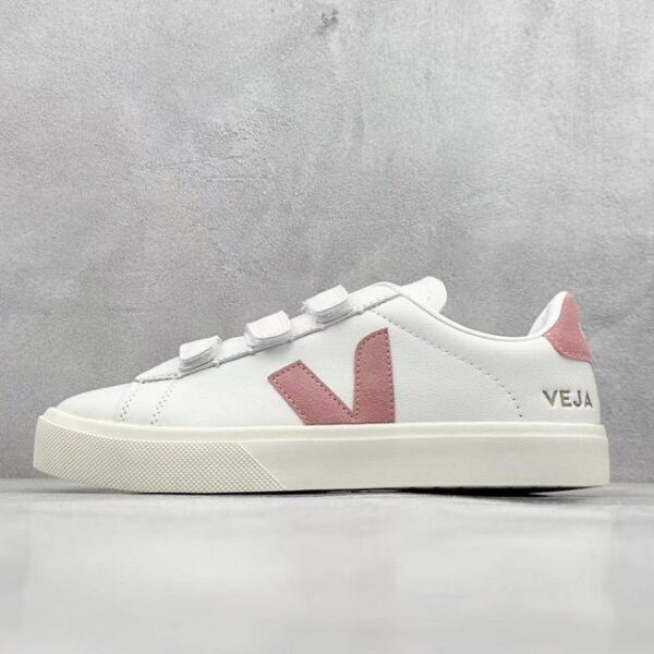 repliche,replica,perfette,siti di,affidabili,migliori siti,dove comprare,1:1,scarpe da ginnastica Veja sneakers extra in pelle sneakers classiche bianche con velcro piccole (C2BD)